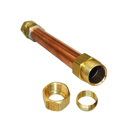 1/2 Inch X 6 Inch Copper Compression Repair Coupling